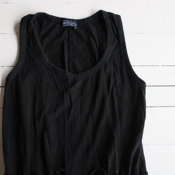 GAP Black Linen Blend Summer Dress - Picture 2 of 6